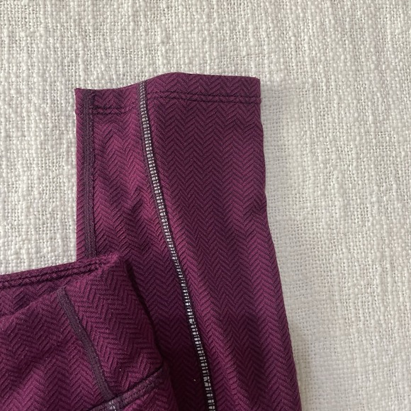 Title Nine leggings Pants Purple Herringbone Women's Small Activewear  Gym - Picture 7 of 9